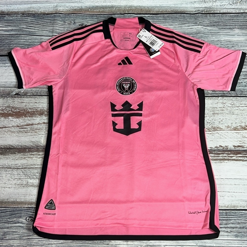 ADIDAS INTER MIAMI 2024-25 MEN'S LIONEL MESSI HOME STADIUM JERSEY / Men Sz Large